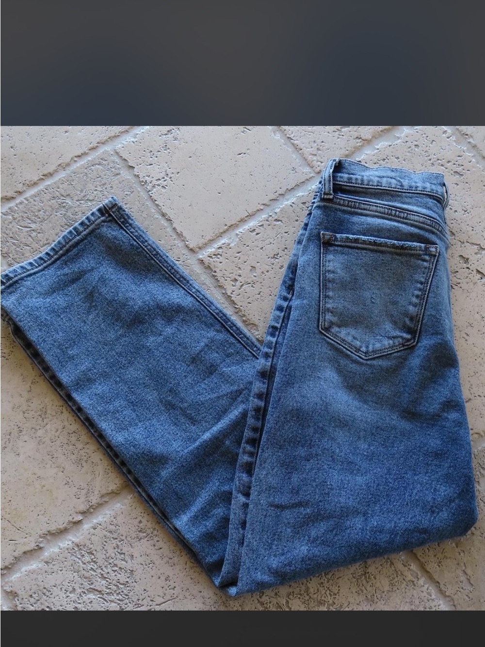 Fashion Nova Straight-Leg Midwash Blue Jeans